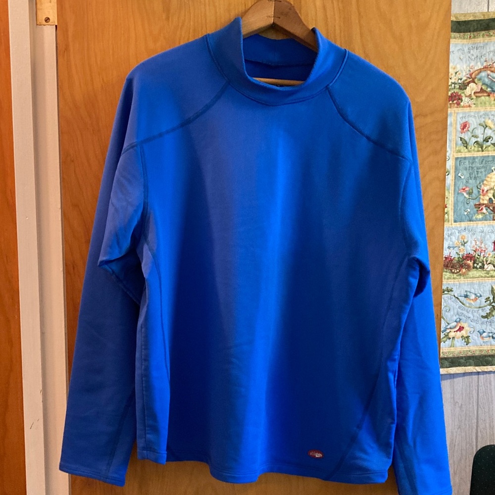Blue ASICS Long Sleeve Athletic Top